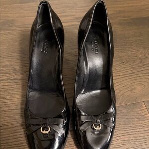 Gucci Black Patent Leather Heels